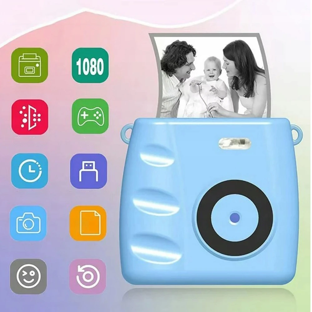 Vaikiškas fotoaparatas su spausdintuvu XBAY, 32 GB