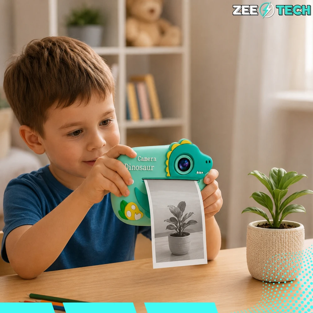 Vaikiškas fotoaparatas su spausdintuvu ZeeTech, 11 ritinėlių