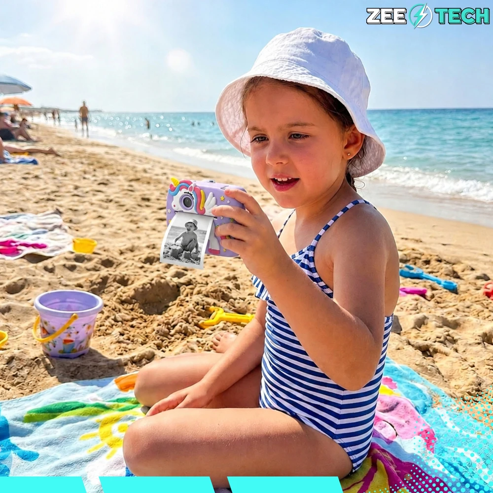 Vaikiškas fotoaparatas su spausdintuvu ZeeTech, 11 ritinėlių
