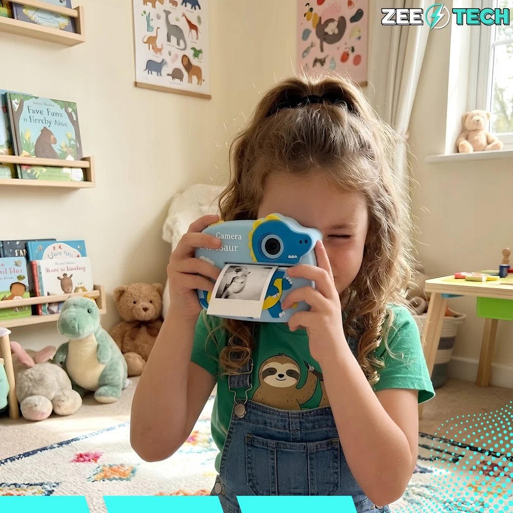 Vaikiškas fotoaparatas su spausdintuvu ZeeTech, 11 ritinėlių