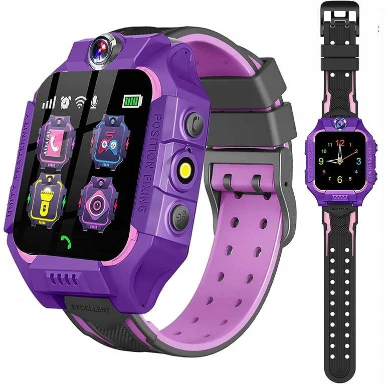 Vaikiškas išmanusis laikrodis Q12/Q19, violetinis