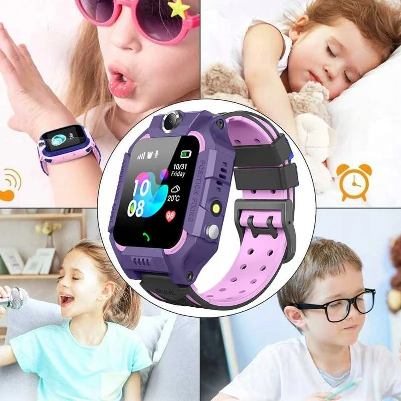Vaikiškas išmanusis laikrodis Q12/Q19, violetinis