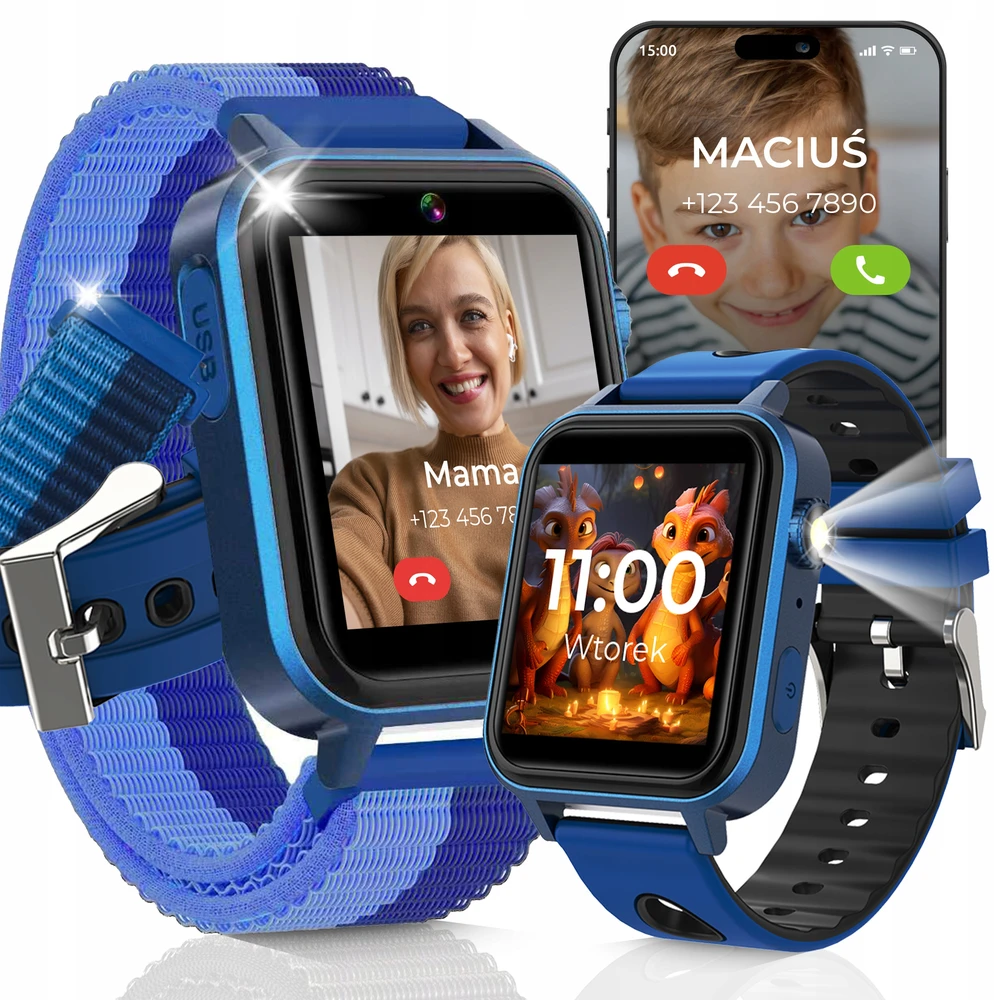 Vaikiškas išmanusis laikrodis WonderWatch A8s