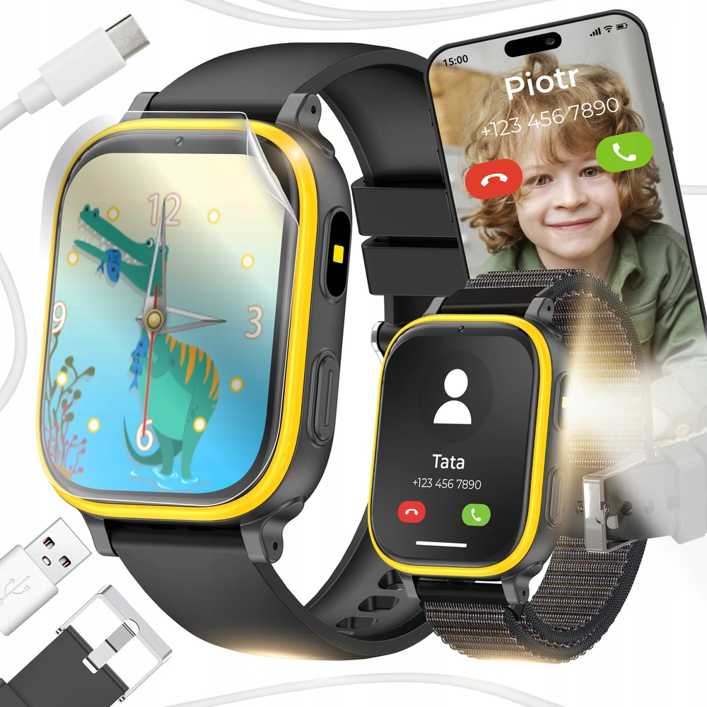 Vaikiškas išmanusis laikrodis WonderWatch, 2 dirželiai