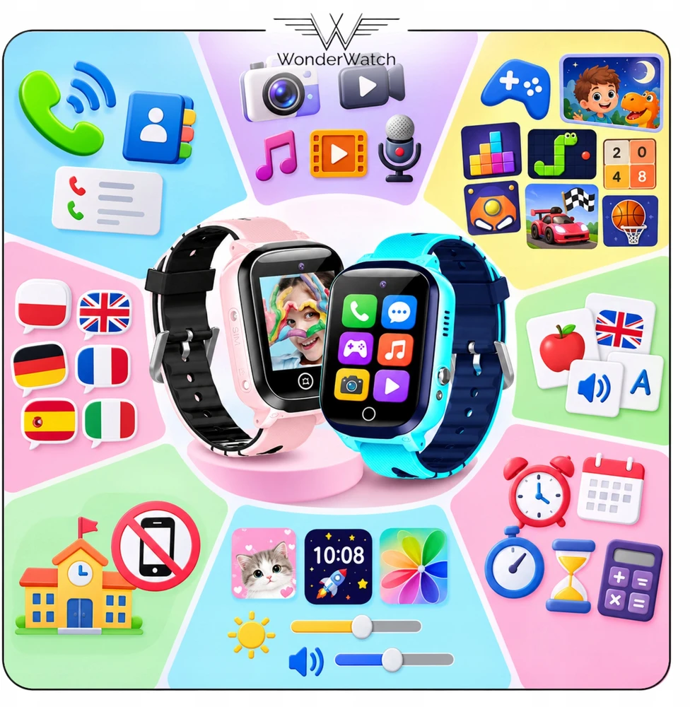 Vaikiškas išmanusis laikrodis WonderWatch, 26 žaidimai