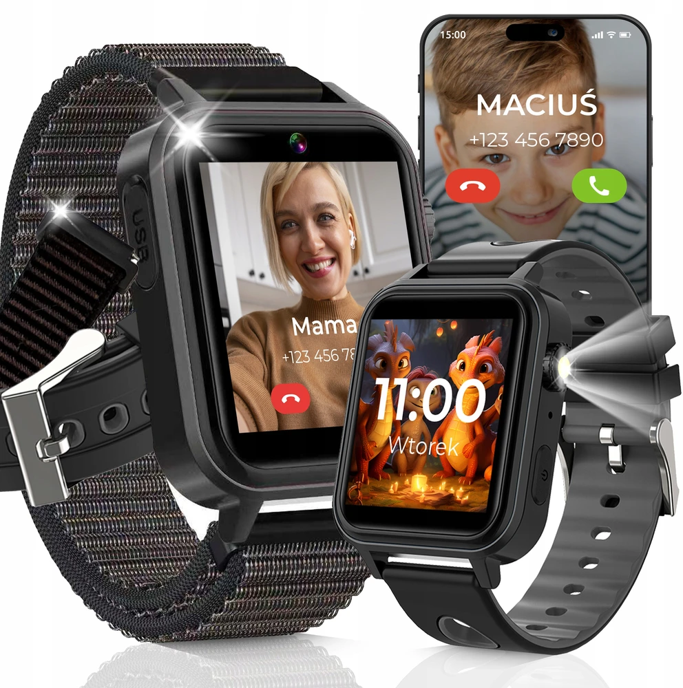 Vaikiškas išmanusis laikrodis WonderWatch A8s