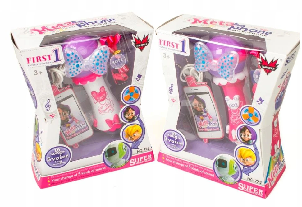 Vaikiškas karaoke mikrofonas Tobbi-Toys, rožinis