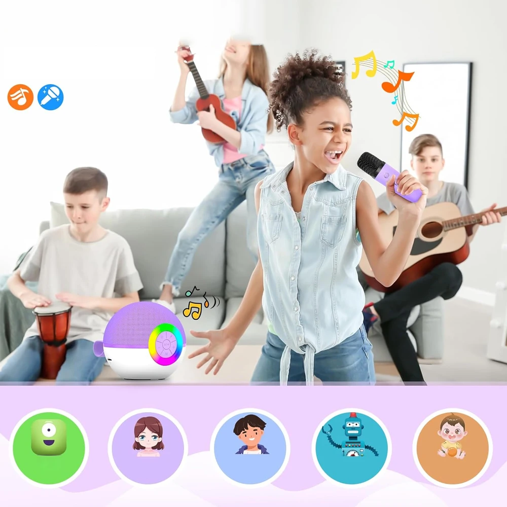 Vaikiškas karaoke rinkinys Bedee, 2 mikrofonai