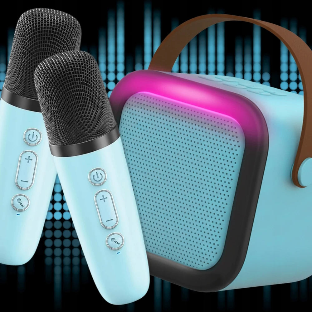 Vaikiškas karaoke rinkinys MEMFLOW, 2 mikrofonai