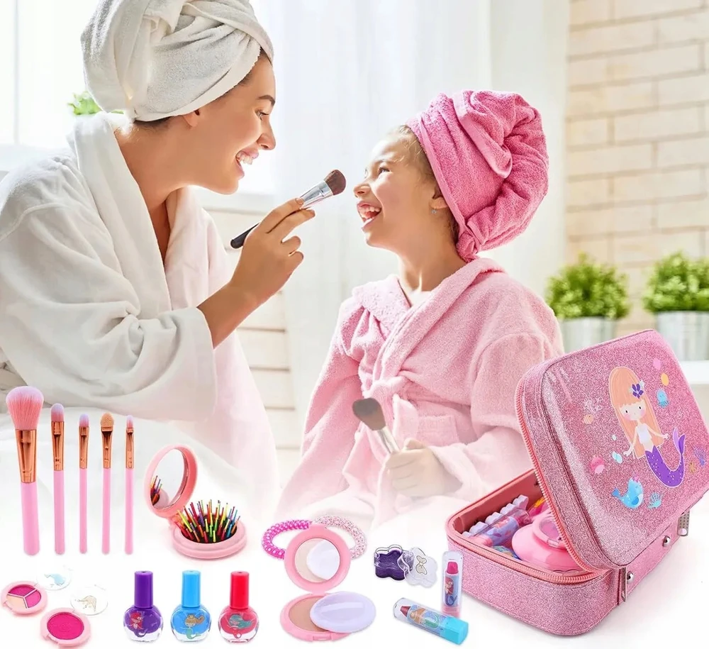 Vaikiškas kosmetikos rinkinys „click4TOYS“ lagamine