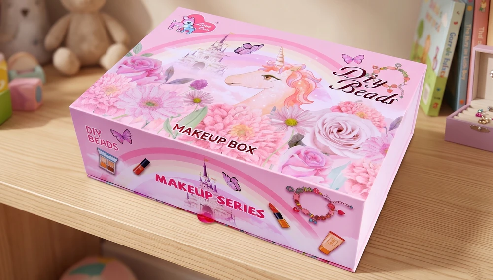Vaikiškas makiažo rinkinys Daza Kids, rožinis