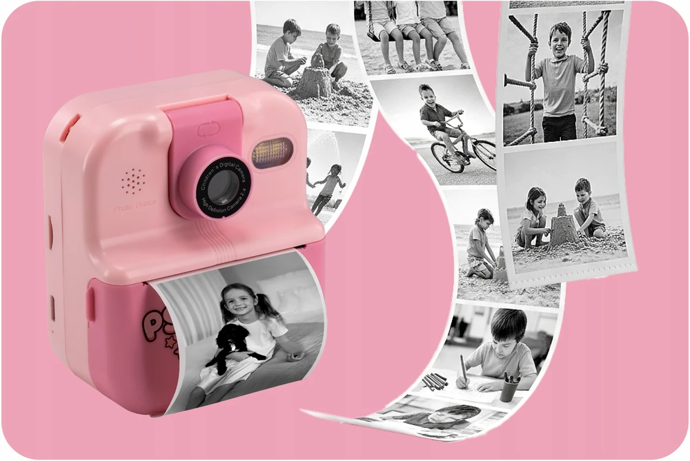 Vaikiškas momentinis fotoaparatas Zintronic, 12 ritinėlių