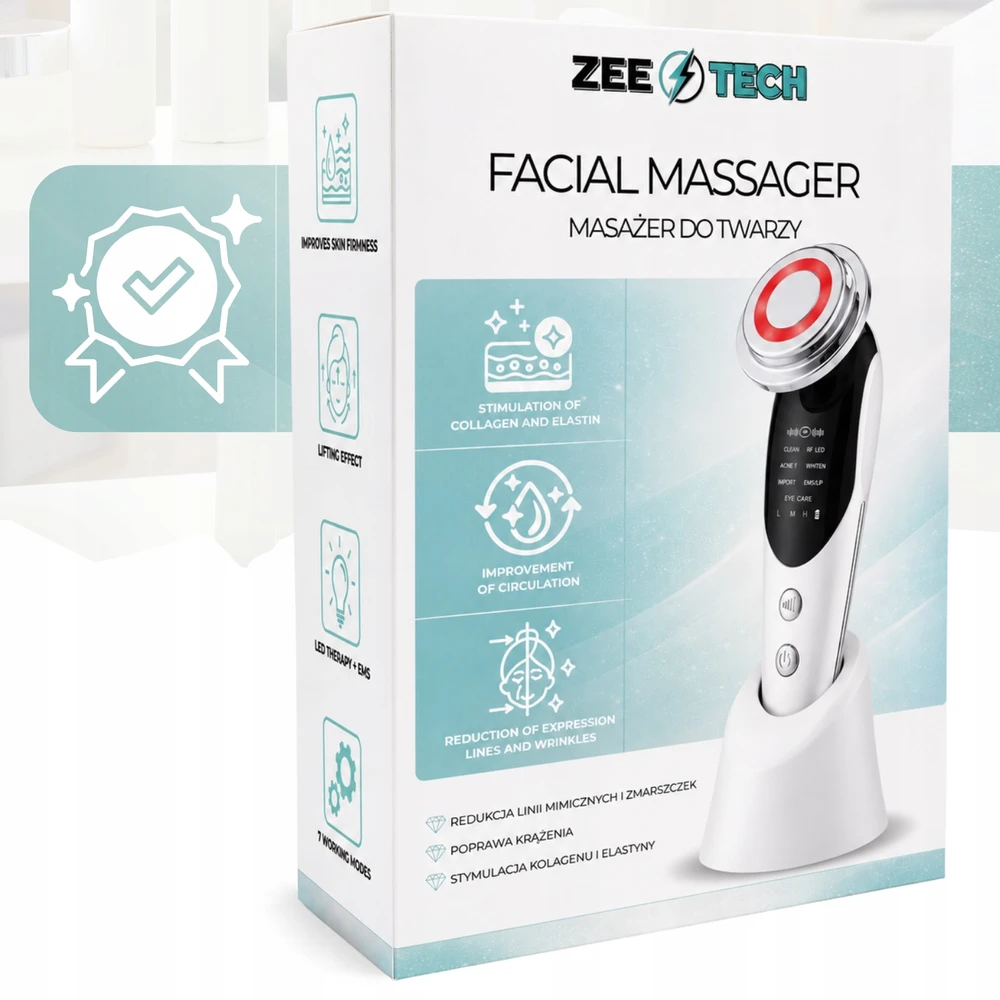 Veido masažuoklis ZeeTech, 7 funkcijų