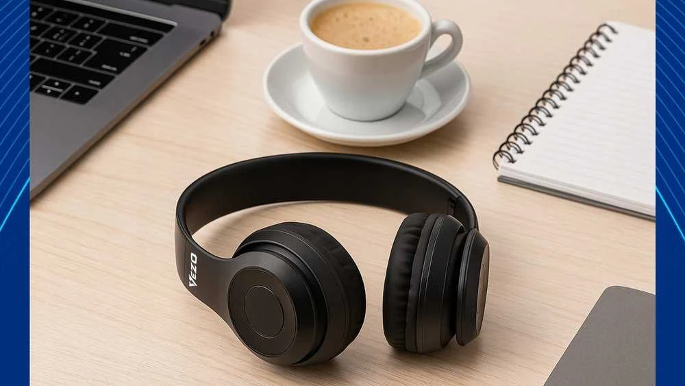 VEZO belaidės on-ear ausinės Bluetooth MP3 – sportui ir žaidimams