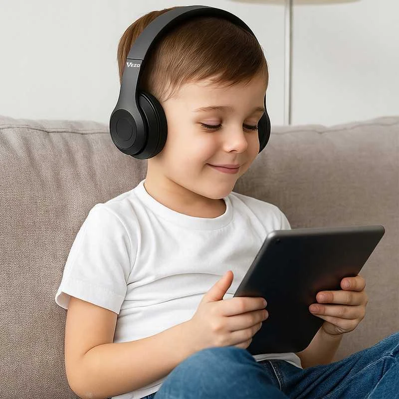 VEZO belaidės on-ear ausinės Bluetooth MP3 – sportui ir žaidimams