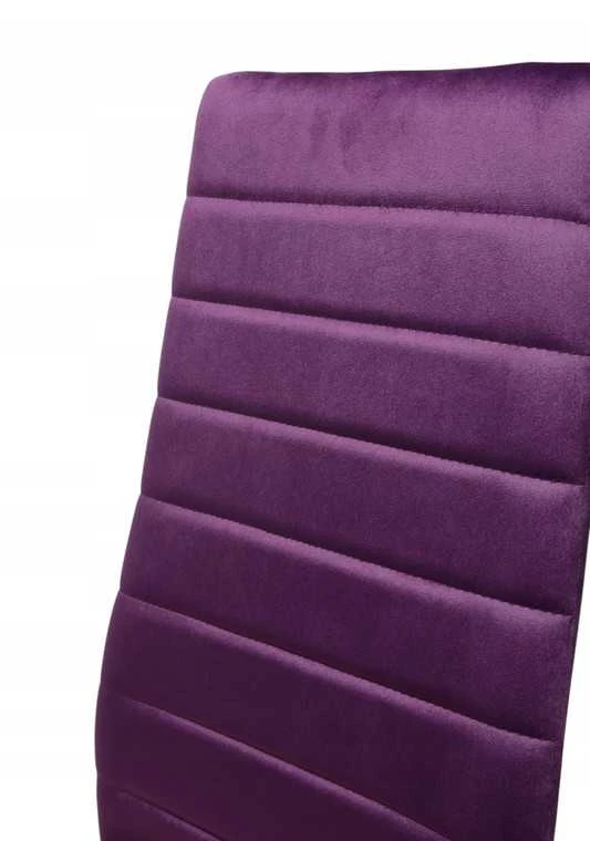 Violetinė veliūrinė kėdė – elegancija ir komfortas moderniai svetainei