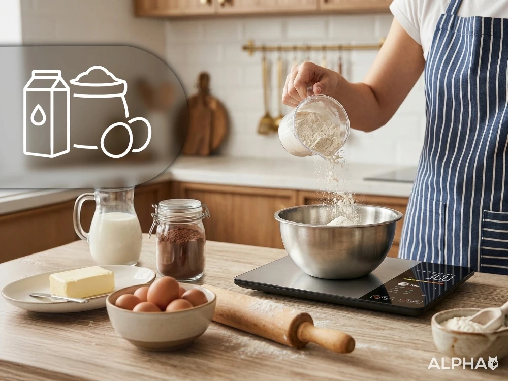 Virtuvinės svarstyklės ALPHA, iki 5kg