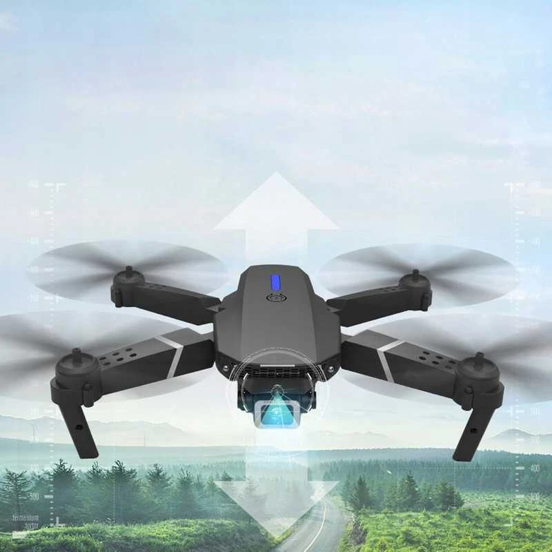 WiFi, FPV dronas vaikams su dviem kameromis ir 3 akumuliatoriais