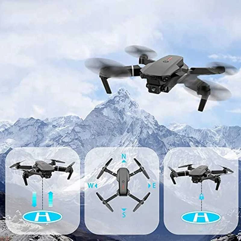 WiFi, FPV dronas vaikams su dviem kameromis ir 3 akumuliatoriais