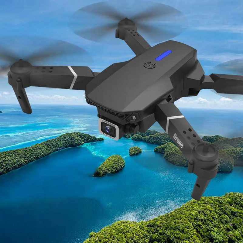 WiFi, FPV dronas vaikams su dviem kameromis ir 3 akumuliatoriais