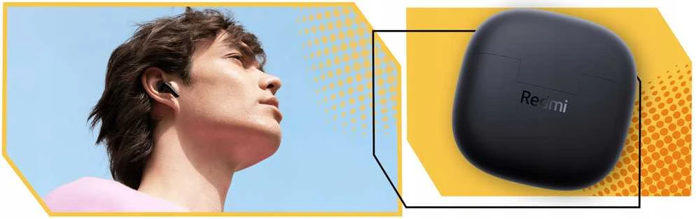 Ausinės WIRELESS EARBUDS XIAOMI REDMI BUDS 6 LITE ANC BT 5.3 Juodas