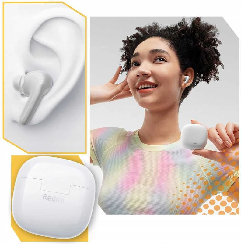 „Xiaomi Redmi Buds 6 Lite“ belaidės In-Ear ausinės su aktyviu triukšmo slopinimu (ANC)