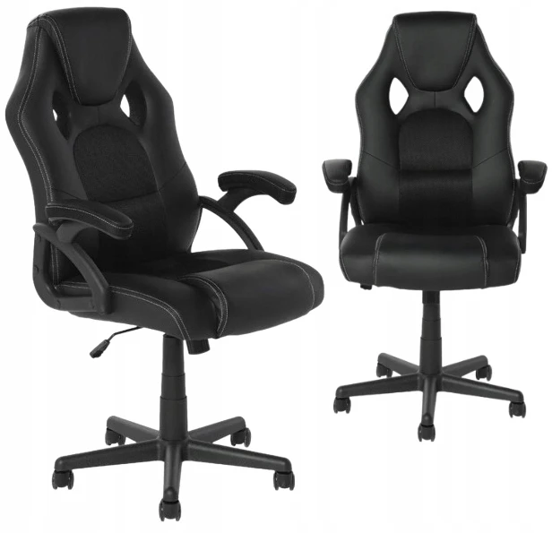 Žaidimų kėdė STIG ergonominė juoda