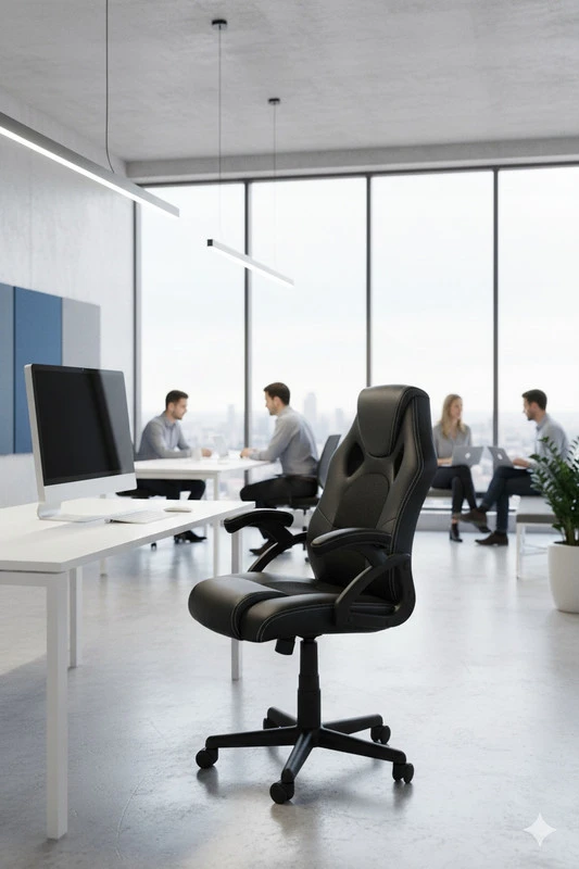 Žaidimų kėdė STIG ergonominė juoda
