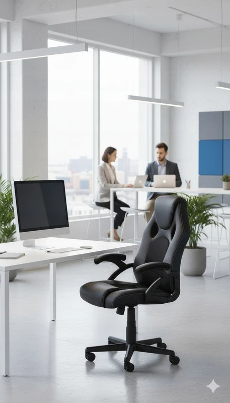 Žaidimų kėdė STIG ergonominė juoda