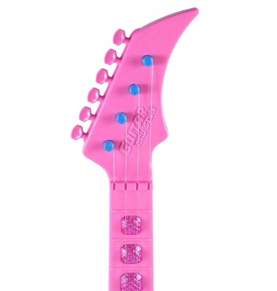 Žaislinė gitara vaikams, rožinė, 53 cm