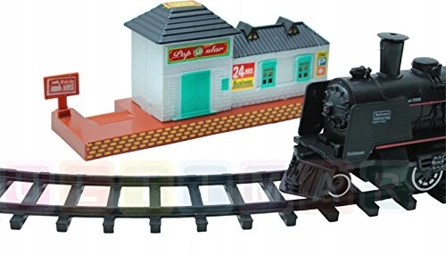 Žaislinė traukinių trasa LEAN Toys, 25 dalys