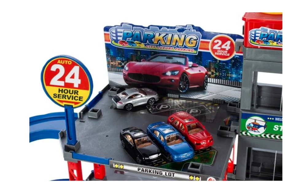 Žaislinis automobilių parkingas su priedais Norimpex