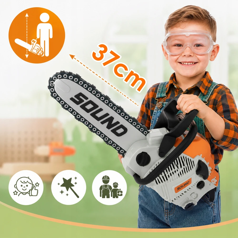 Žaislinis grandininis pjūklas Stator, 37 cm