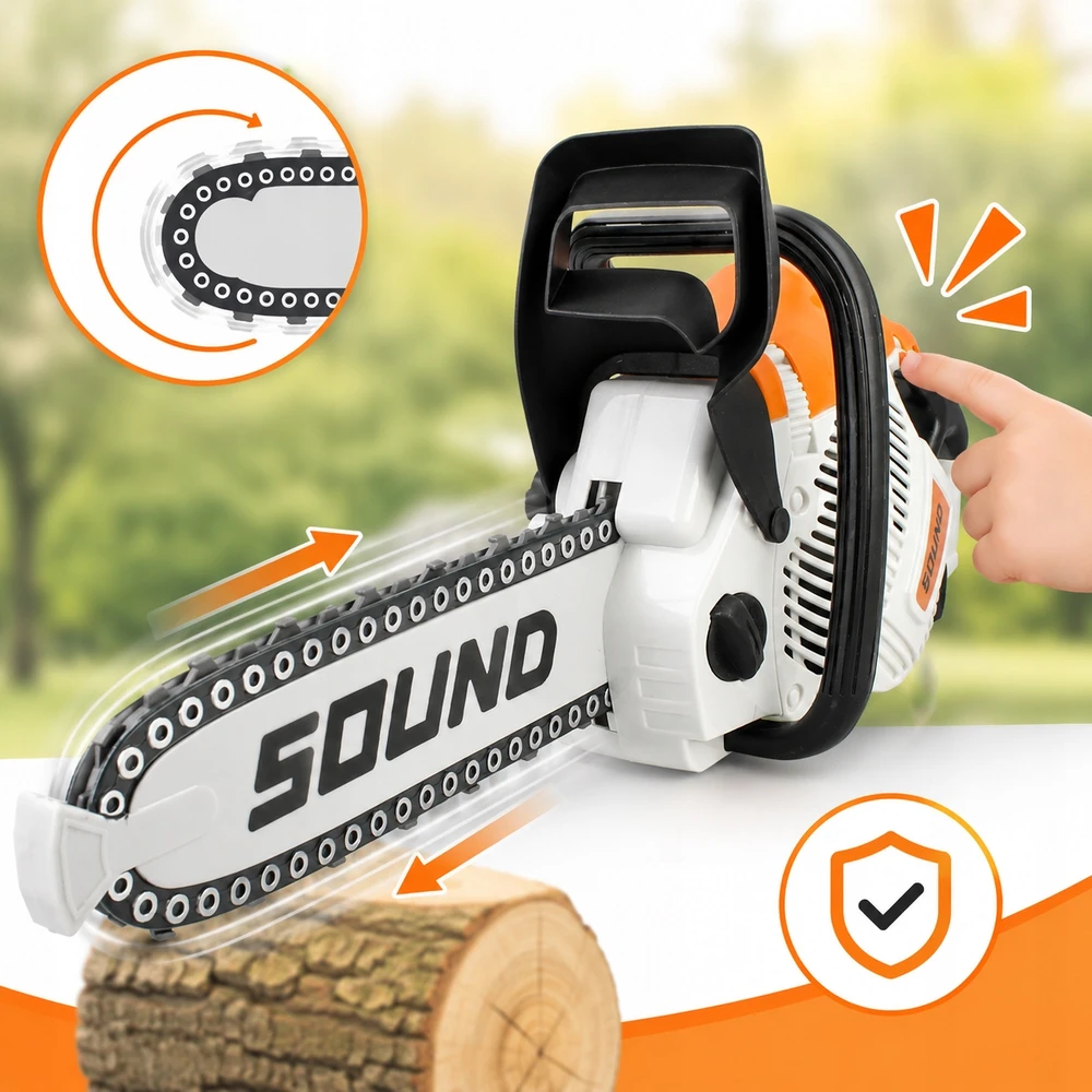 Žaislinis grandininis pjūklas Stator, 37 cm