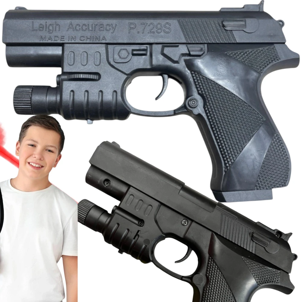 Žaislinis lazerinis pistoletas WKS, juodas