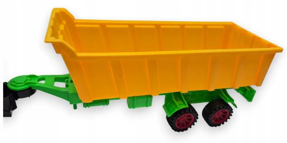 Žaislinis New Holland kombainas su traktoriumi ir priekaba – realistiškas modelis su judančiomis dalimis