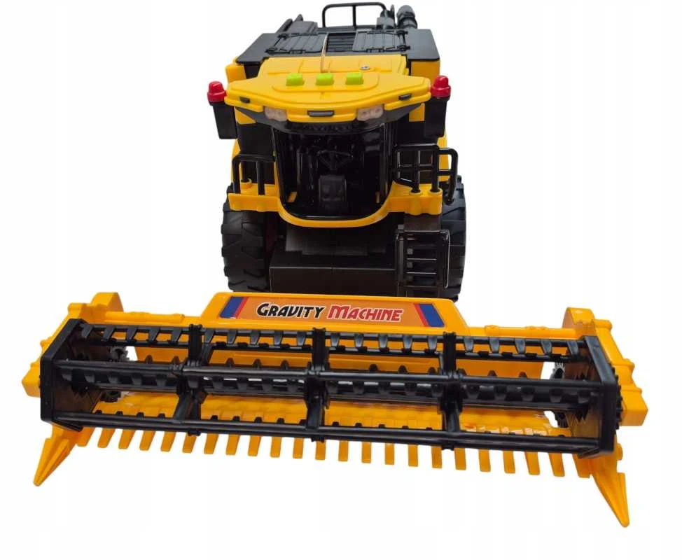 Žaislinis New Holland traktorius-kombainas – su garsais, šviesomis ir važiuojančiomis detalėmis
