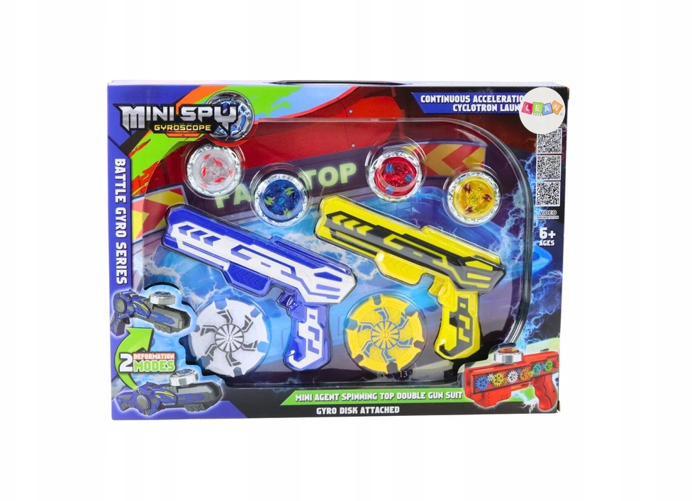 Žaislinis paleidimo pistoletų rinkinys LEAN Toys, 4 diskai