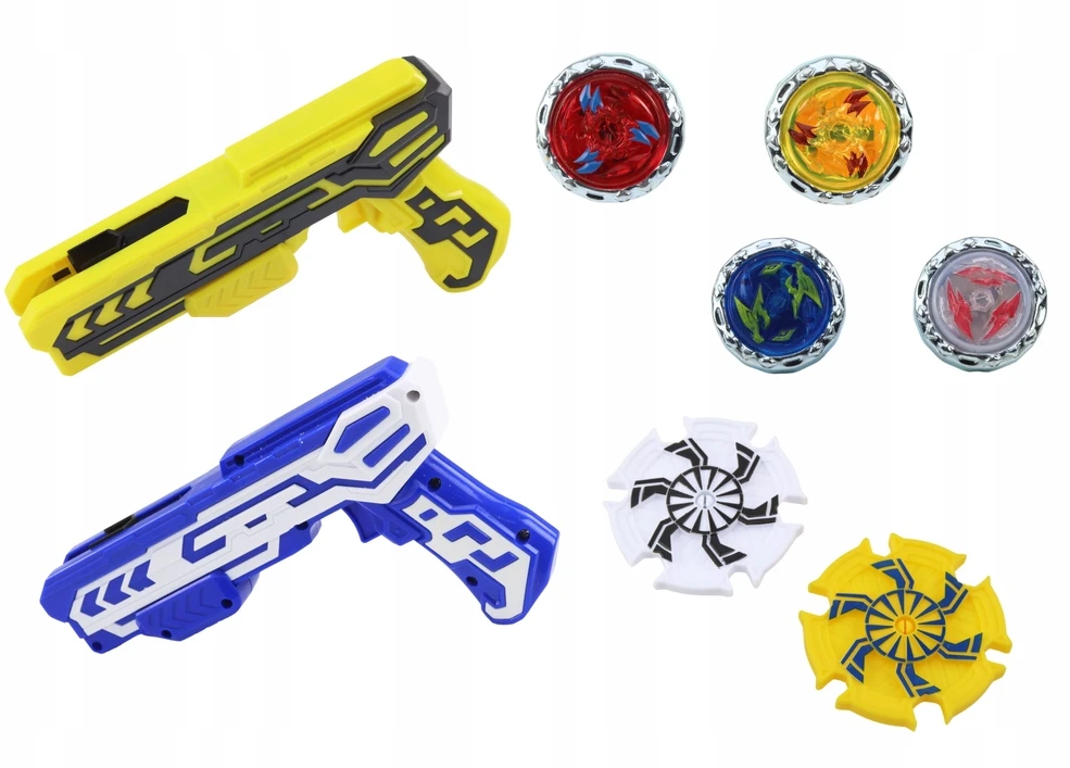 Žaislinis paleidimo pistoletų rinkinys LEAN Toys, 4 diskai