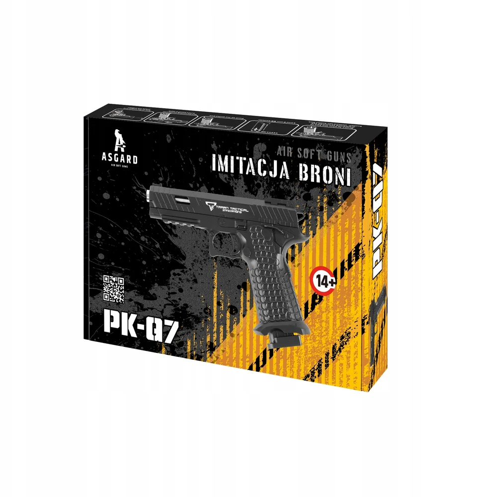 Žaislinis pistoletas MAT Group, juodas