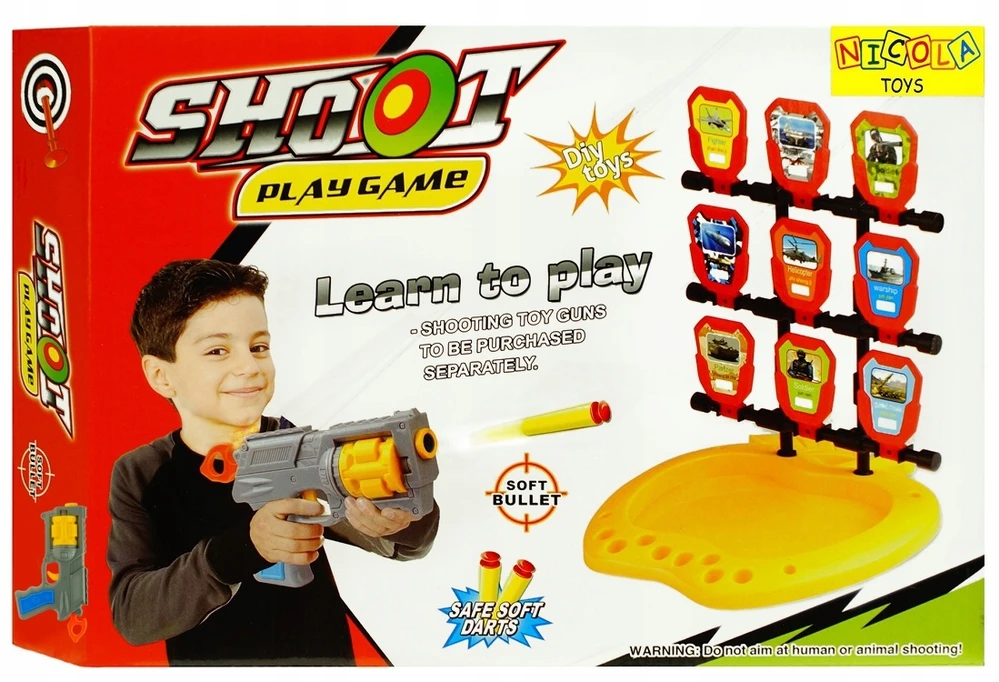 Žaislinis šaudymo rinkinys Nicola Toys, 4 strėlytės