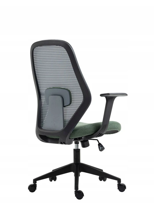 Žalia ergonominė biuro kėdė su tinkleliu