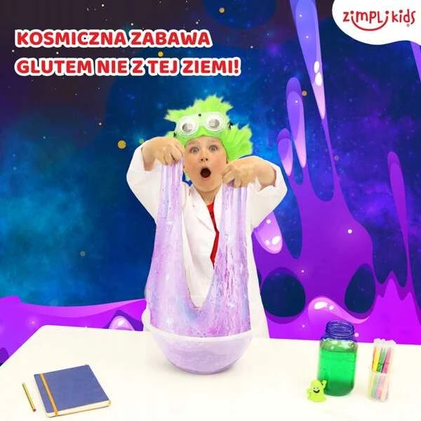 ZIMPLI KIDS Galaxy slime rinkinys vaikams su žvaigždėmis 3+