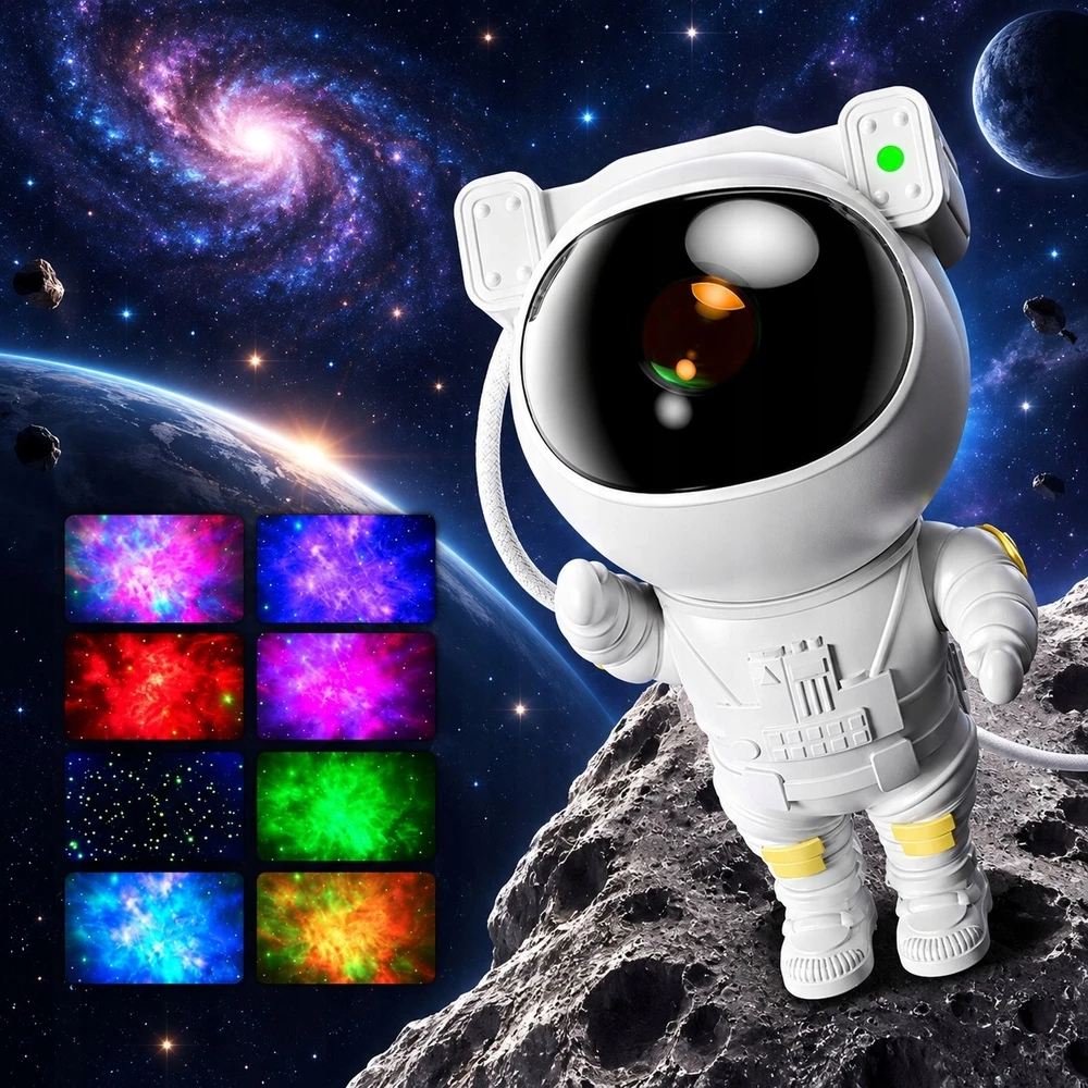 Žvaigždžių projektorius astronautas