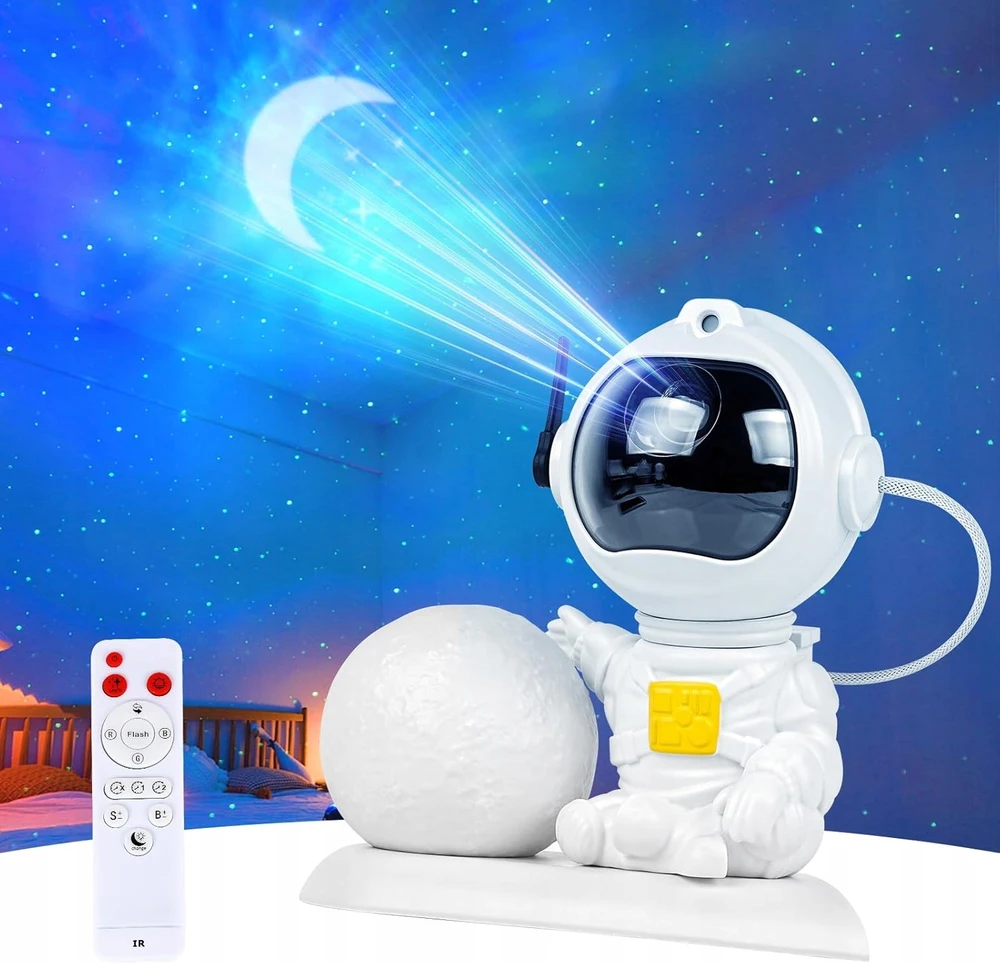 Žvaigždžių projektorius astronauto formos