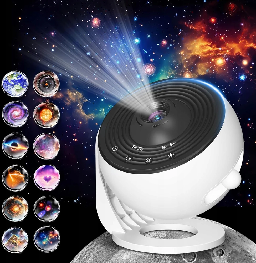 Žvaigždžių projektorius GALAXIA, 12 projekcijų