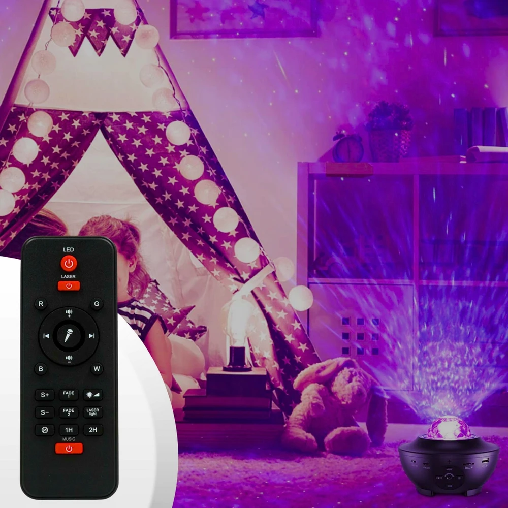 Žvaigždžių projektorius su „Bluetooth“