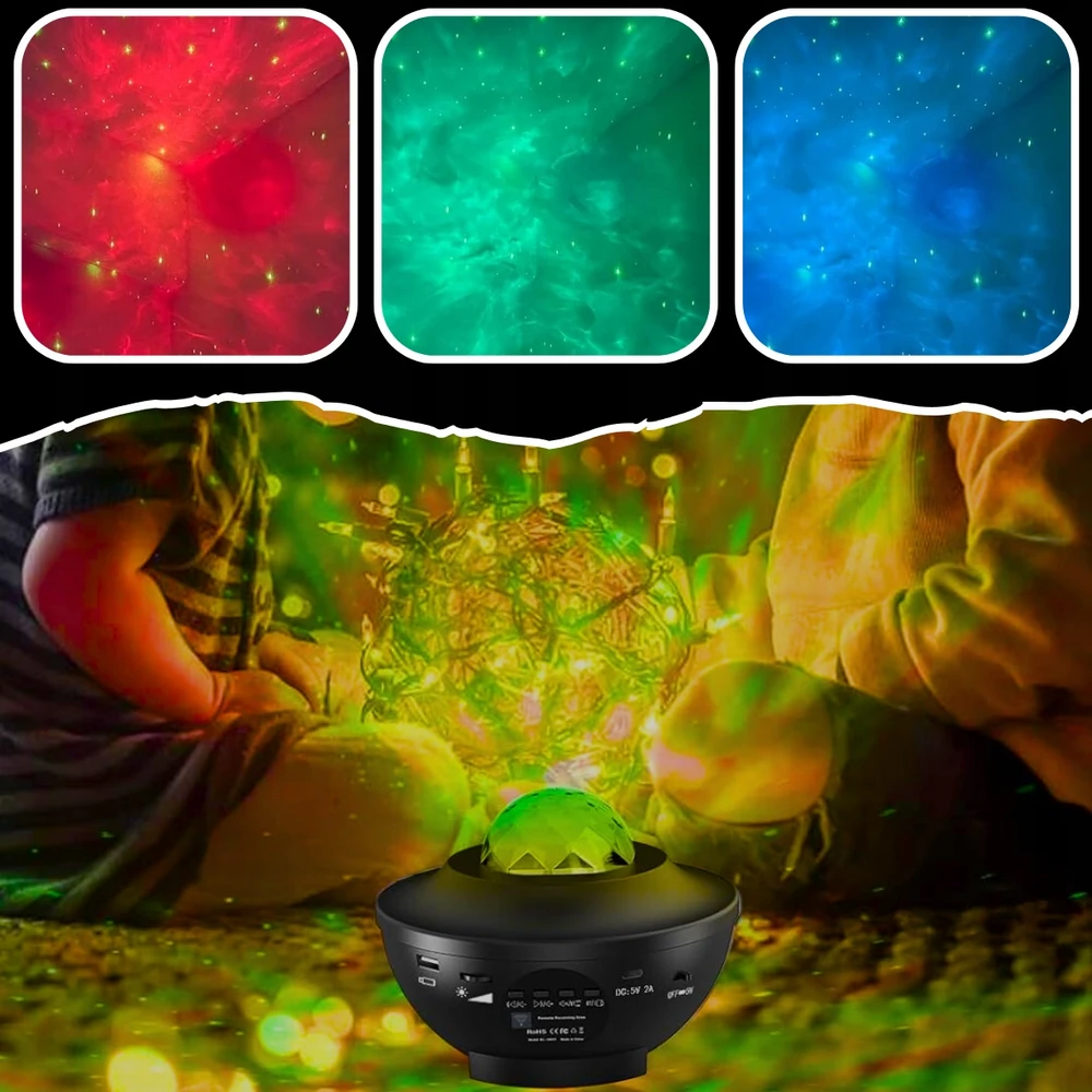 Žvaigždžių projektorius su „Bluetooth“
