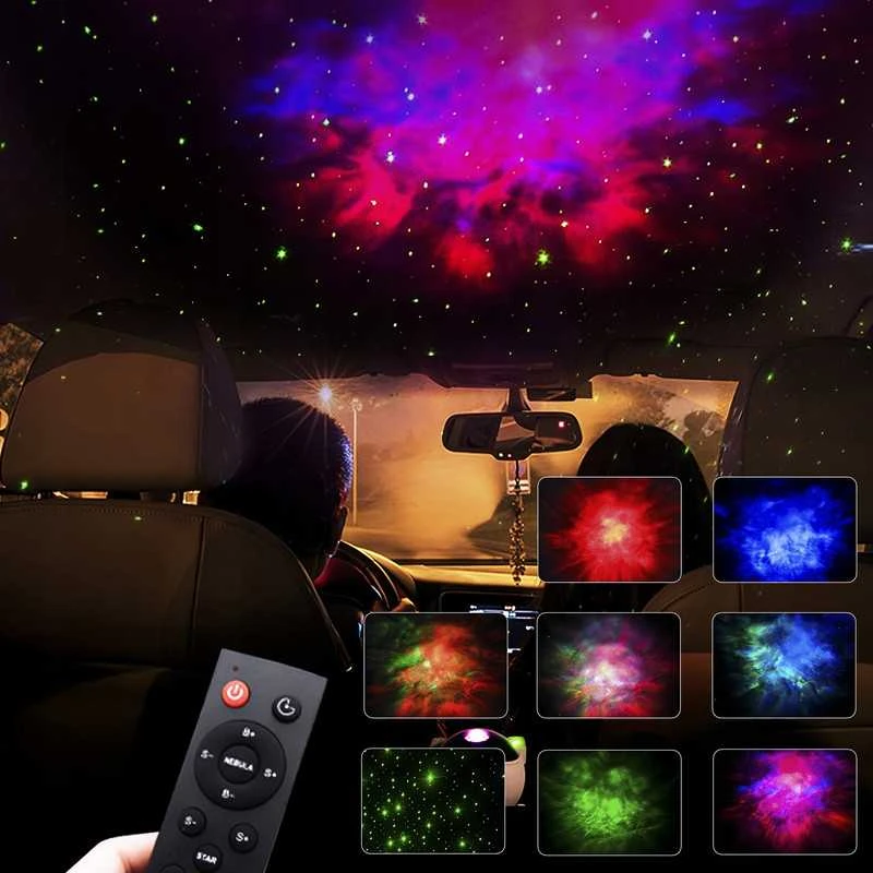 Žvaigždžių projektorius vaikams – astronauto naktinė lempa