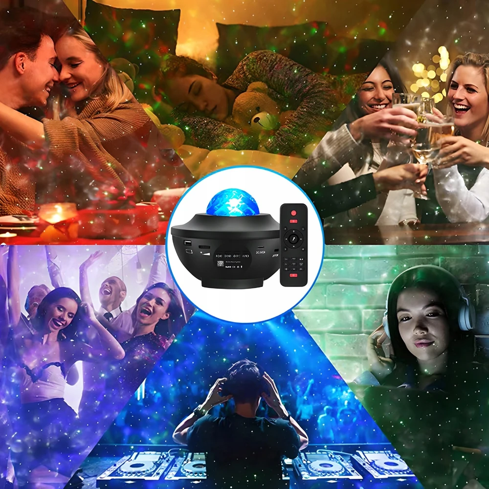 Žvaigždžių projektorius Xtech su „Bluetooth“